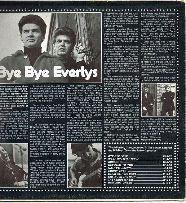 The Everly Brothers* : Bye Bye Everlys (2xLP, Comp, Gat)
