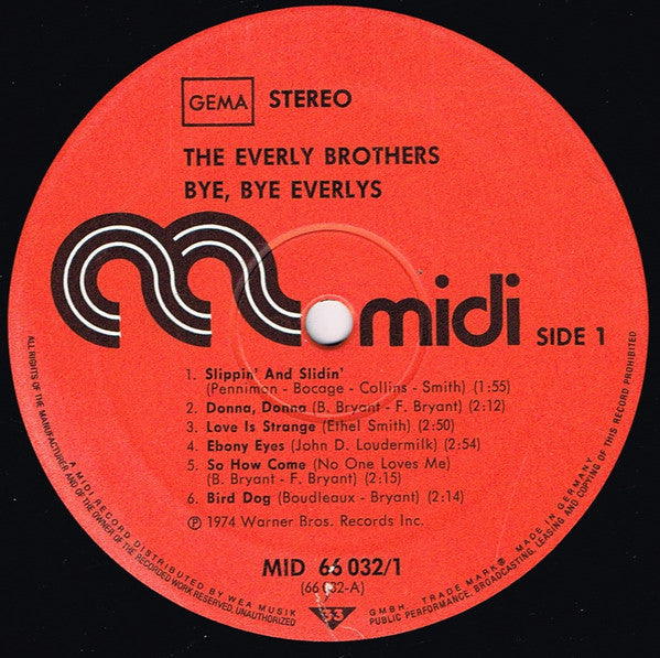 The Everly Brothers* : Bye Bye Everlys (2xLP, Comp, Gat)