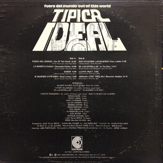 Tipica Ideal* : Fuera Del Mundo - Out Of This World (LP, Album)