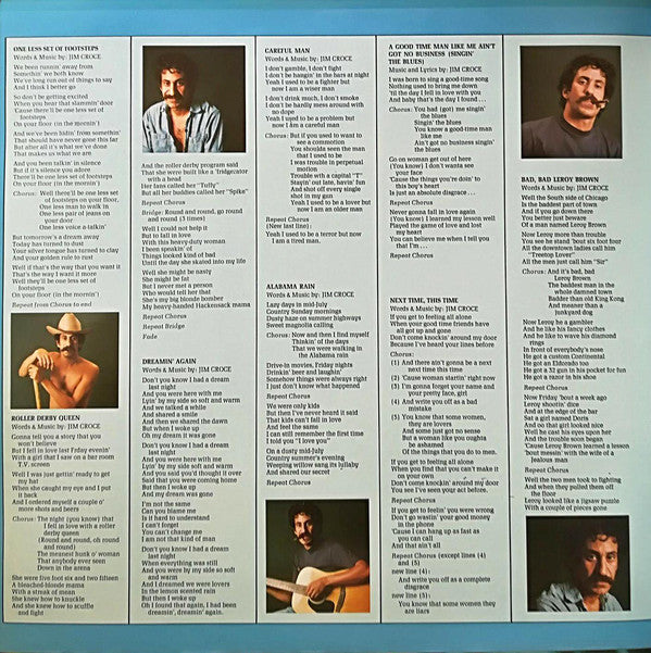 Jim Croce : Life And Times (LP, Album, Gat)