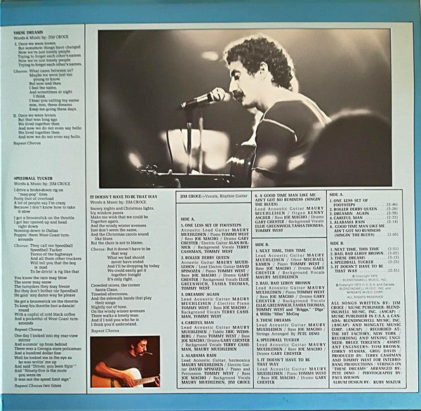 Jim Croce : Life And Times (LP, Album, Gat)