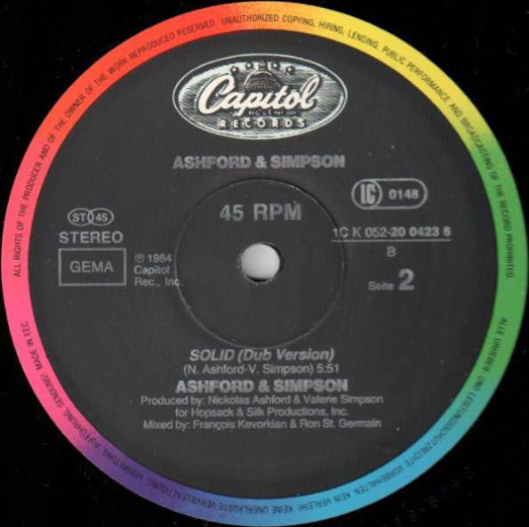 Ashford & Simpson : Solid (Special Club Mix) (12", M/Print)