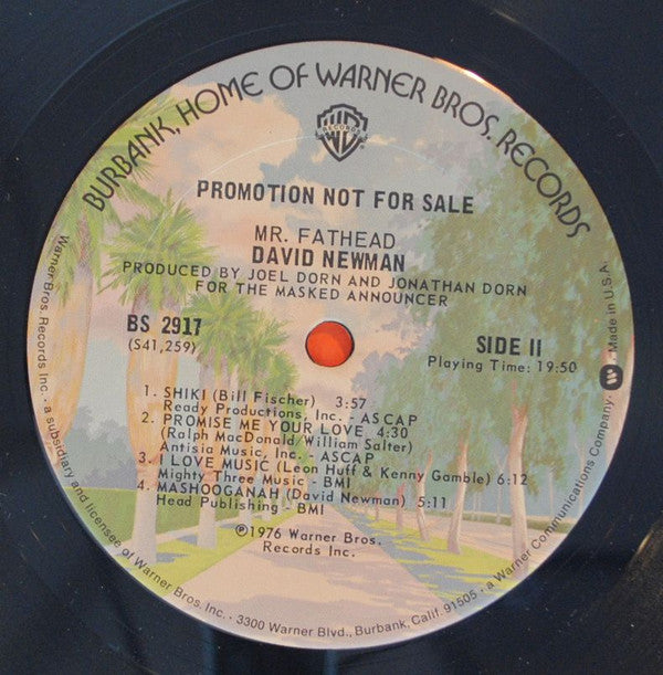 David Newman* : Mr. Fathead (LP, Album, Promo)