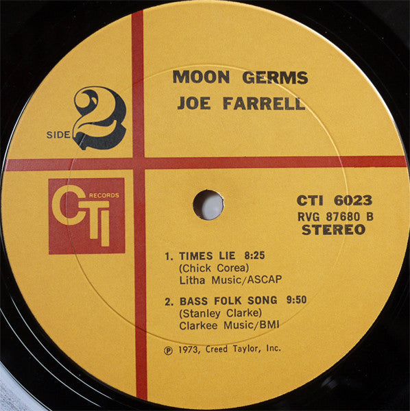 Joe Farrell : Moon Germs (LP, Album, Gat)