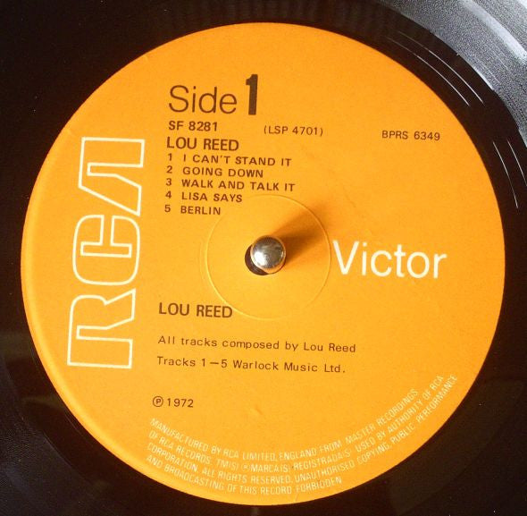 Lou Reed : Lou Reed (LP, Album)