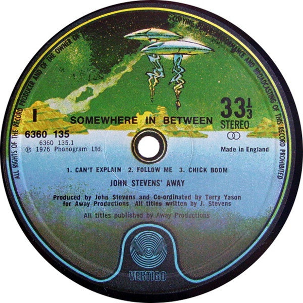 John Stevens' Away : Somewhere In Between (LP)