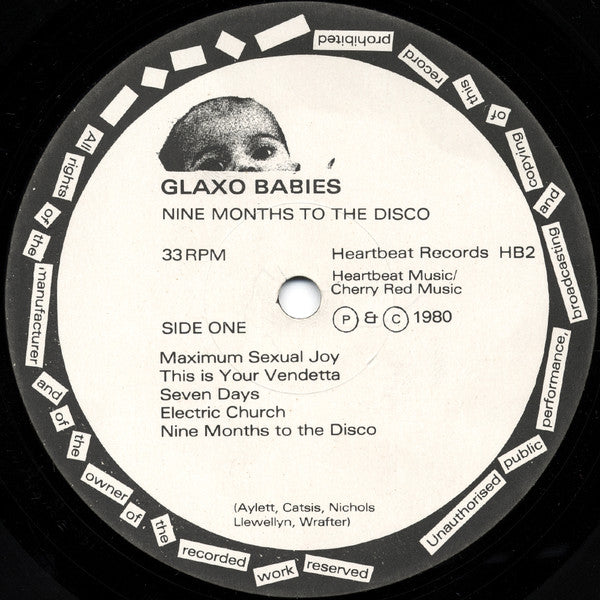 Glaxo Babies : Nine Months To The Disco (LP, Album)