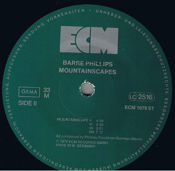 Barre Phillips : Mountainscapes (LP, Album)