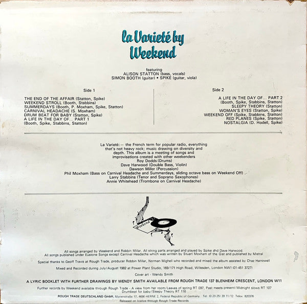 Weekend : La Varieté (LP, Album)