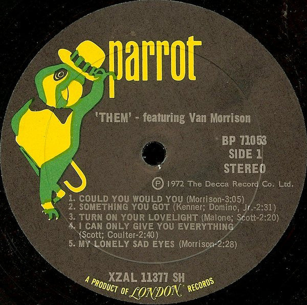 Them (3) Featuring Van Morrison : Them Featuring Van Morrison (2xLP, Comp, She)