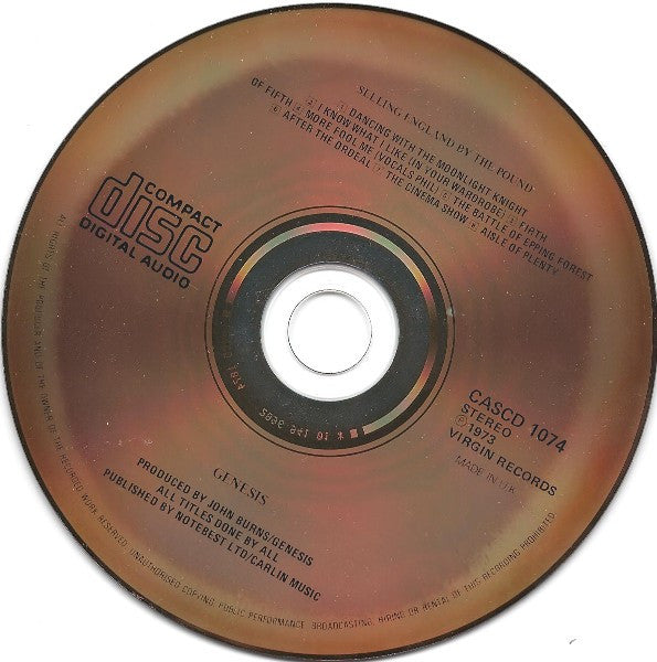 Genesis : Selling England By The Pound (CD, Album, RE)