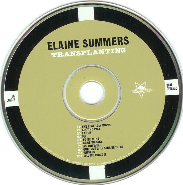 Elaine Summers : Transplanting (CD, Album)