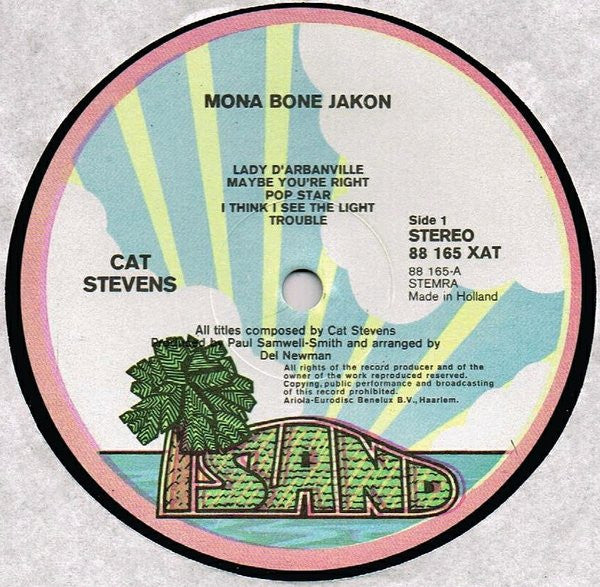 Cat Stevens : Mona Bone Jakon (LP, Album)