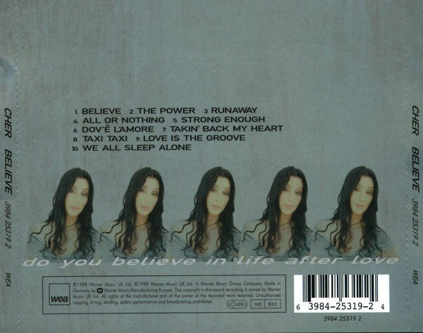Cher - Believe (CD, Album) - De Platen Aap – Vinylwinkel in Brielle & online webshop voor muziekliefhebbers