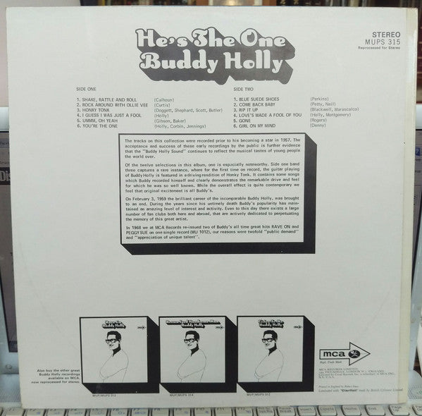 Buddy Holly : He's The One (LP, Comp, RE)