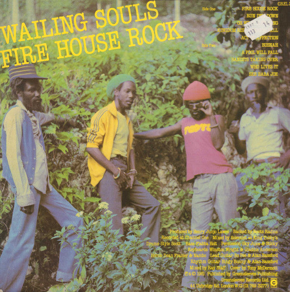 Wailing Souls : Fire House Rock (LP, Album)