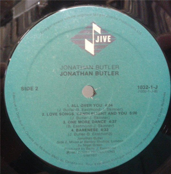 Jonathan Butler : Jonathan Butler (2xLP, Album, Gat)