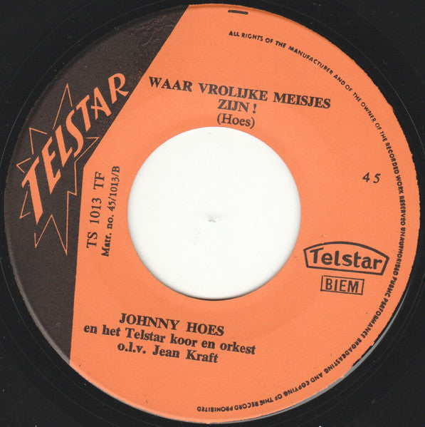 Johnny Hoes : En Van Je Hoempa (7", Single)