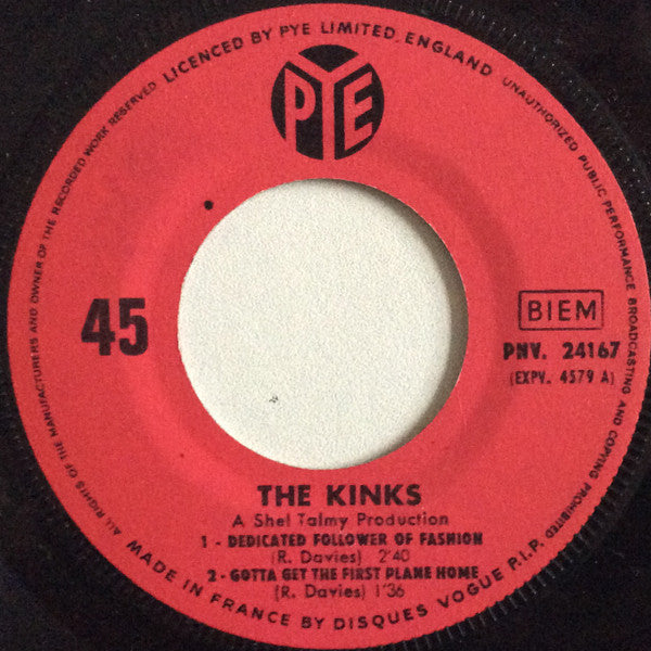 The Kinks : Dedicated Follower Of Fashion (7", EP)