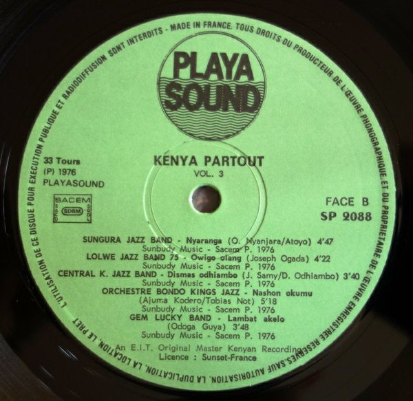 Various : Kenya Partout ! Vol. 3 (LP, Comp)