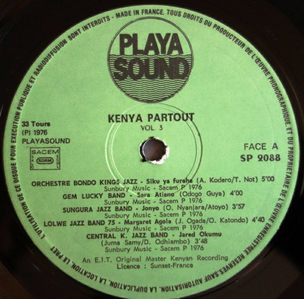 Various : Kenya Partout ! Vol. 3 (LP, Comp)