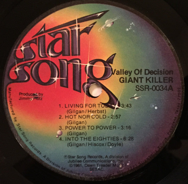 Giantkiller : Valley Of Decision (LP, Album)