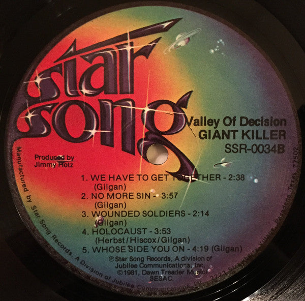 Giantkiller : Valley Of Decision (LP, Album)