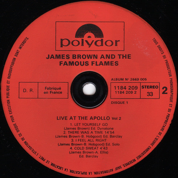 James Brown : Live At The Apollo Volume II (2xLP, Album, RE, Gat)