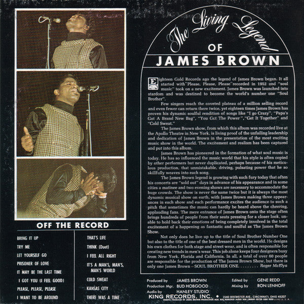 James Brown : Live At The Apollo Volume II (2xLP, Album, RE, Gat)