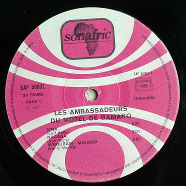 Les Ambassadeurs Du Motel De Bamako* : Vol. 2: Les Ambassadeurs Du Motel De Bamako (LP, Album)