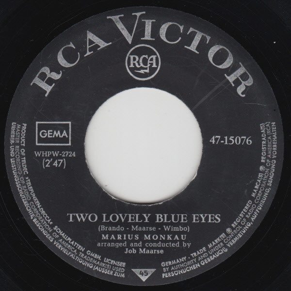 Marius Monkau : Two Lovely Blue Eyes (7", Single)