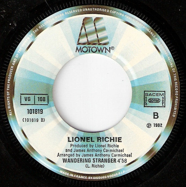 Lionel Richie - All Night Long (All Night) (7", Single) - De Platen Aap – Vinylwinkel in Brielle & online webshop voor muziekliefhebbers