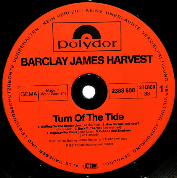 Barclay James Harvest : Turn Of The Tide (LP, Album)