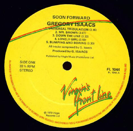 Gregory Isaacs : Soon Forward (LP, Album)