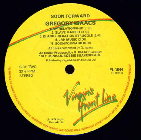 Gregory Isaacs : Soon Forward (LP, Album)