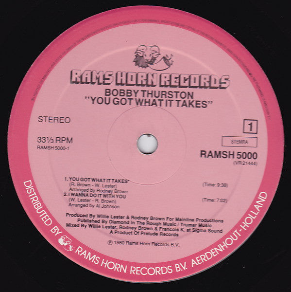 Bobby Thurston : You Got What It Takes (LP, Album)