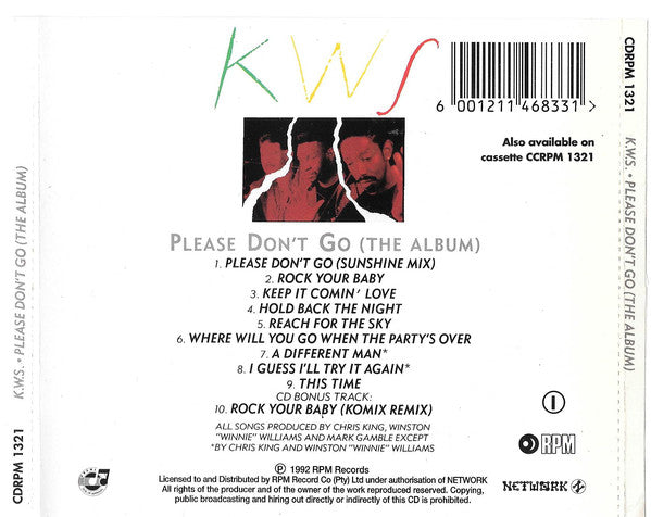 K.W.S. - Please Don't Go (The Album) (CD, Album) - De Platen Aap – Vinylwinkel in Brielle & online webshop voor muziekliefhebbers