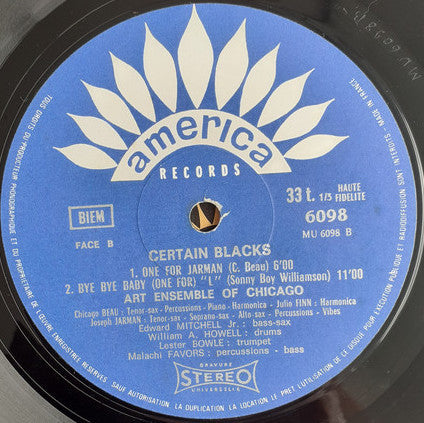 Art Ensemble Of Chicago* : Certain Blacks (LP, Album)
