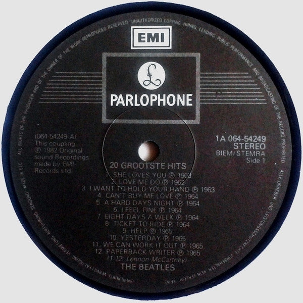 The Beatles : 20 Grootste Hits (LP, Comp, RE)