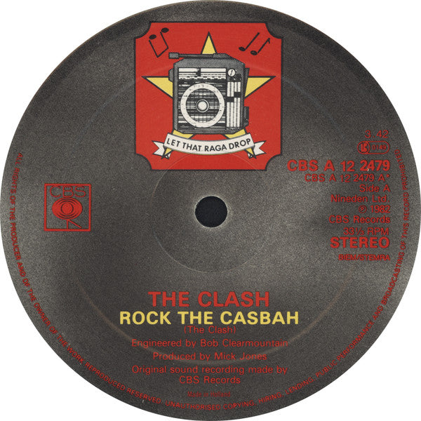 The Clash : Rock The Casbah (12", Maxi)