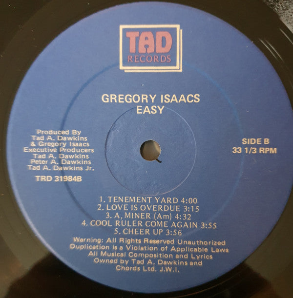 Gregory Isaacs : Easy (LP)