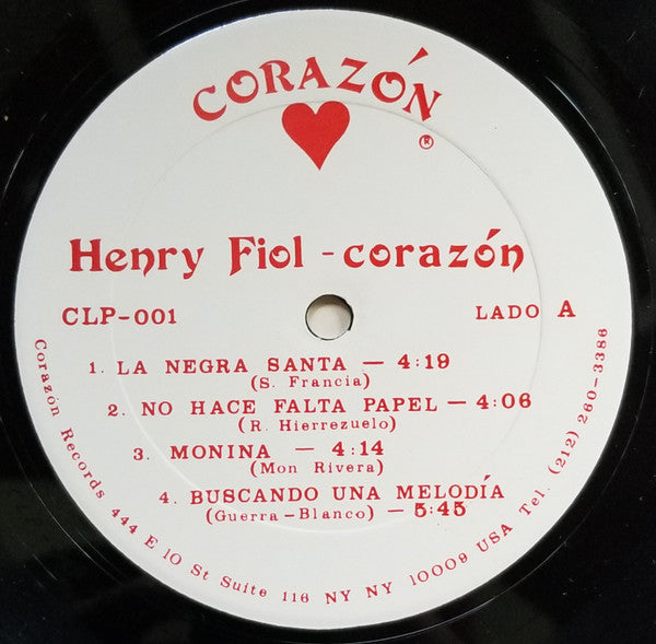Henry Fiol : Corazón (LP, Album)