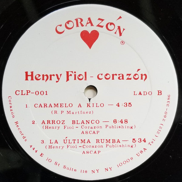 Henry Fiol : Corazón (LP, Album)