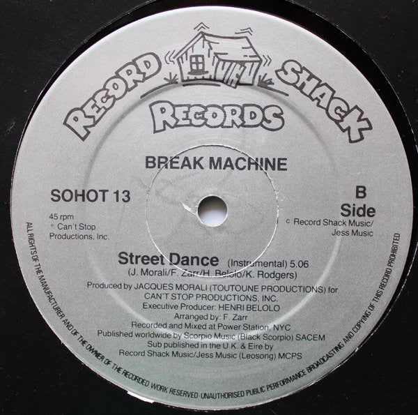 Break Machine : Street Dance (12")
