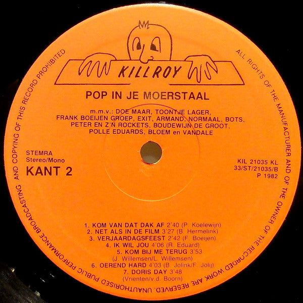 Various : Pop In Je Moers Taal (LP,Compilation)