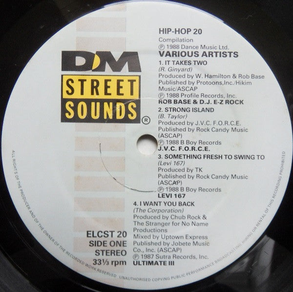 Various : Street Sounds Hip Hop 20 (LP, Comp)