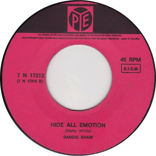 Sandie Shaw : Think Sometimes About Me (7", Single)