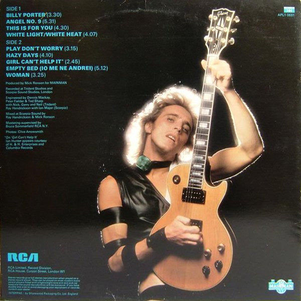 Mick Ronson : Play Don't Worry (LP, Album, Gat)