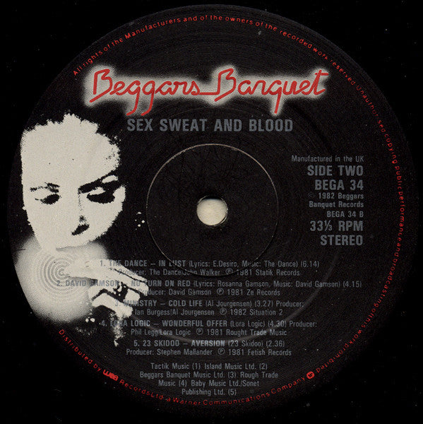 Various : Sex Sweat & Blood (The New Dancability) (LP, Comp)