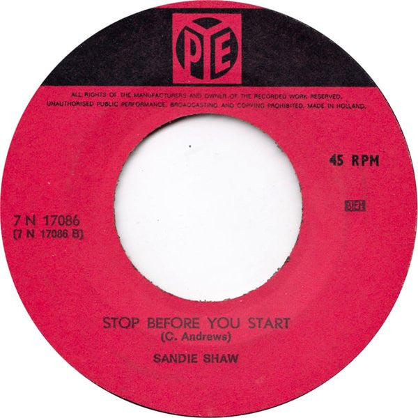 Sandie Shaw : Nothing Comes Easy  (7", Single)